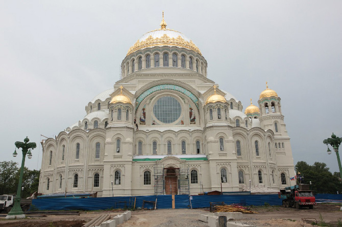кронштадский собор в процессе реставрации
