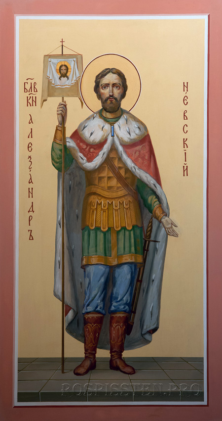 образ князя Александра Невского - роспись храма