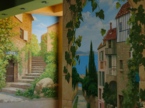 пейзажи Франции в росписи стен