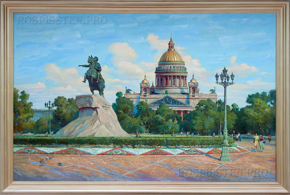 картины на заказ пейзажи петербурга Исаакиевский собор