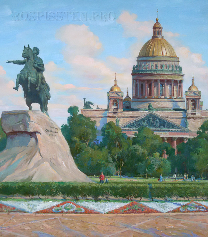 картины на холсте, пейзаж Санкт-Петербурга, художник Илья Палкин